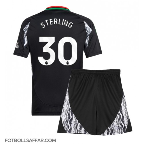 Arsenal Raheem Sterling #30 Bortadräkt Barn 2024-25 Kortärmad (+ Korta byxor)